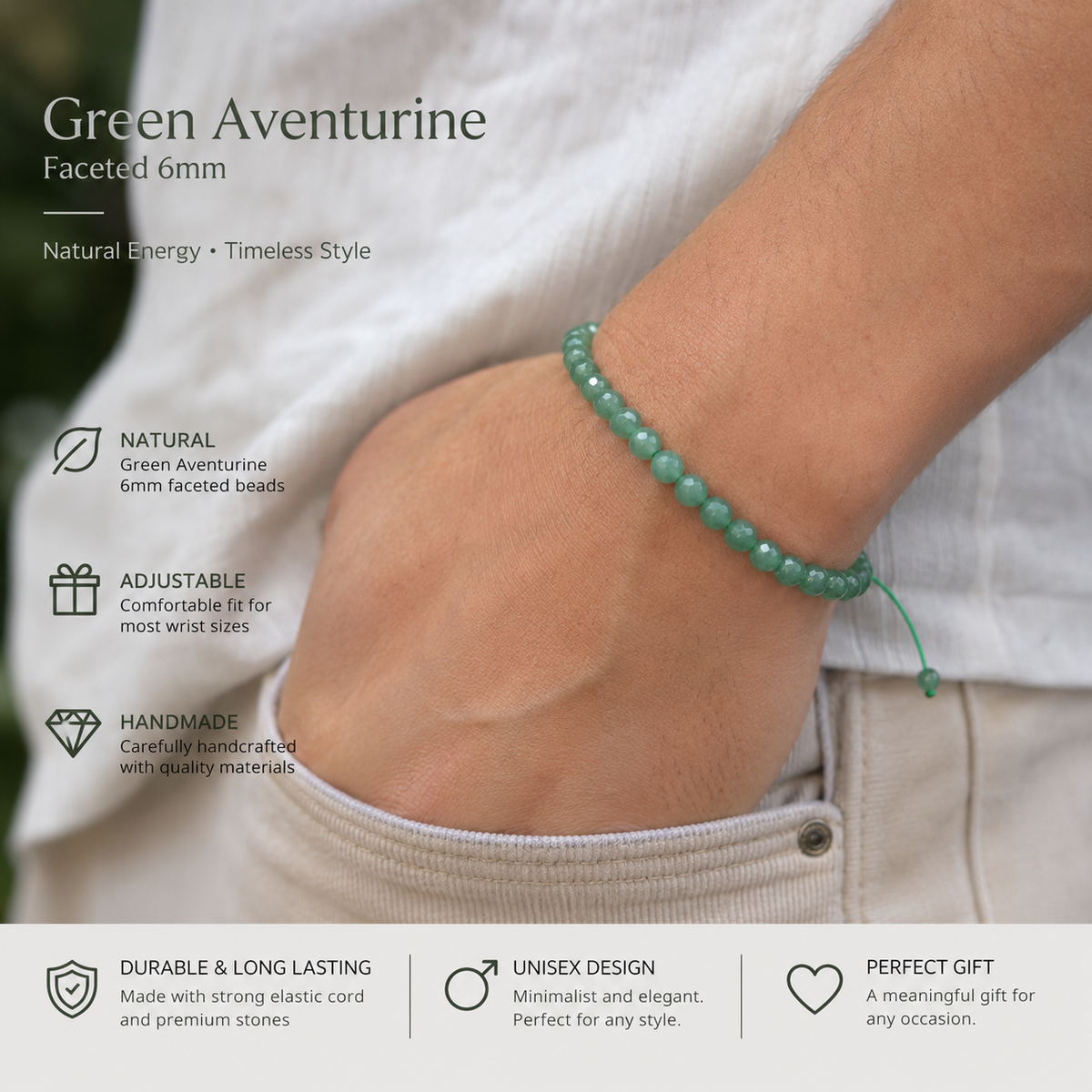 FACETED GREEN AVENTURINE