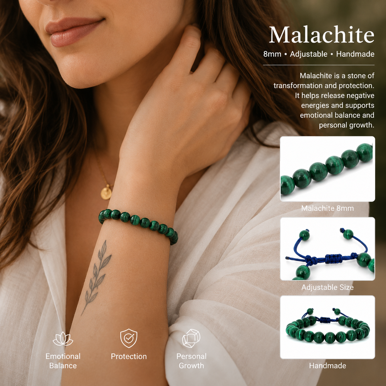 Malachite 8mm