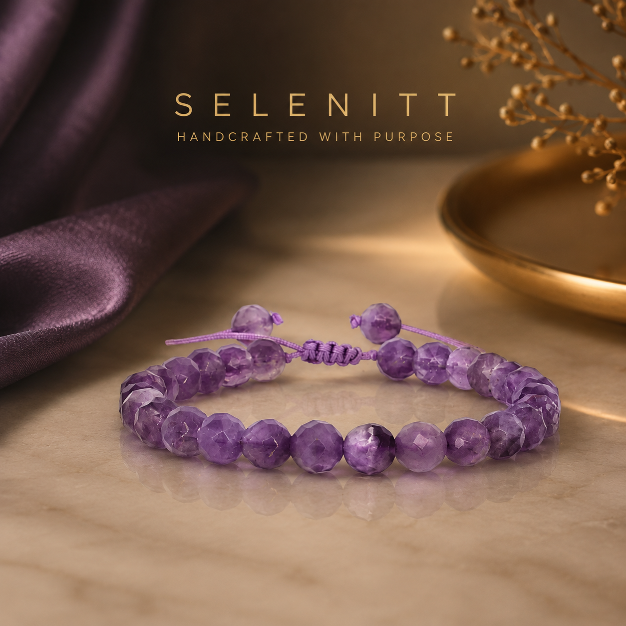 Faceted Amethyst – 6mm