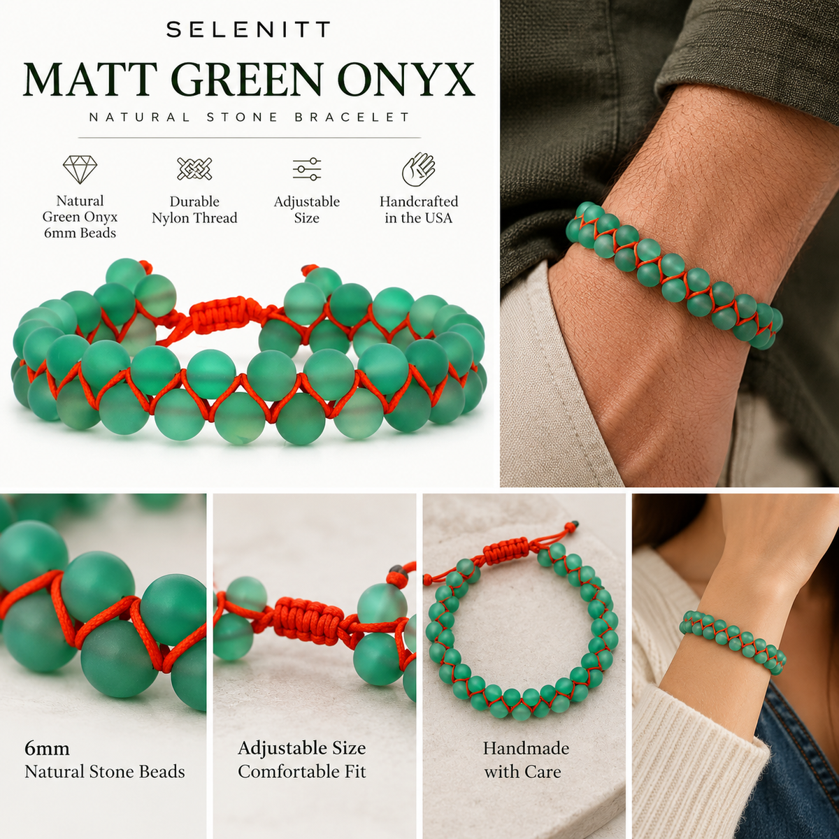 TOW-ROW GREEN ONYX
