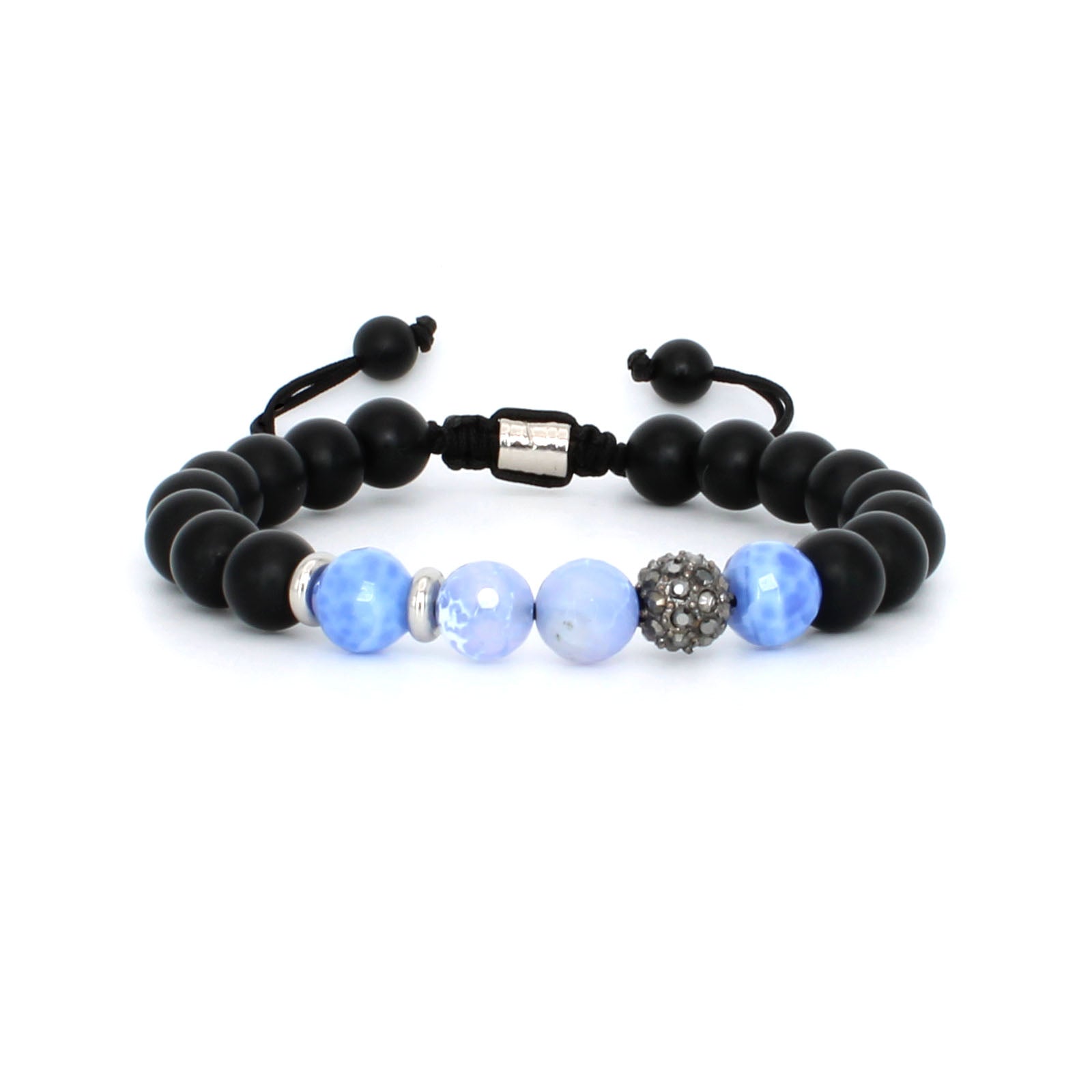 BLACK ONYX & FIRE AGATE