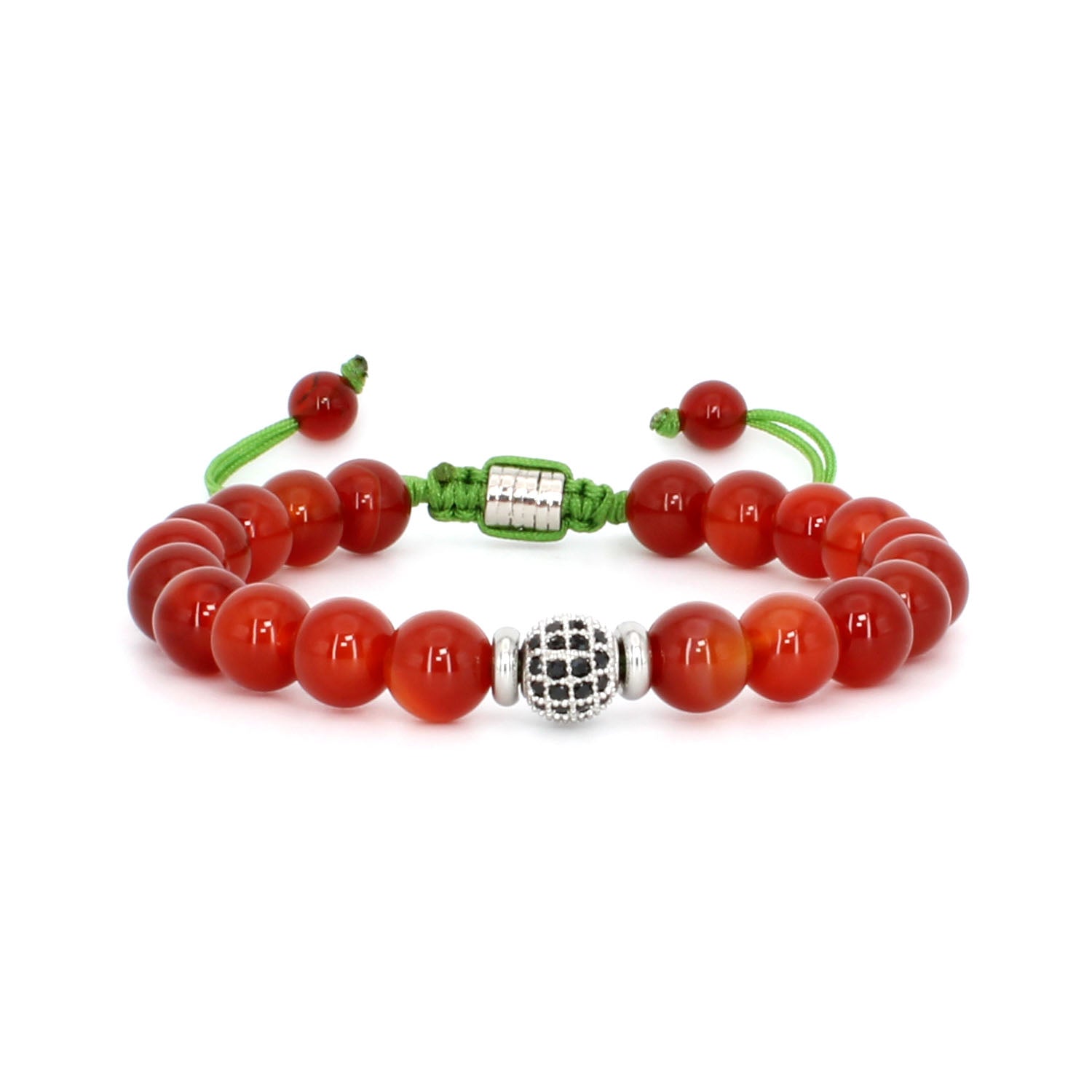 Carnelian & Pavé Detail Bracelet