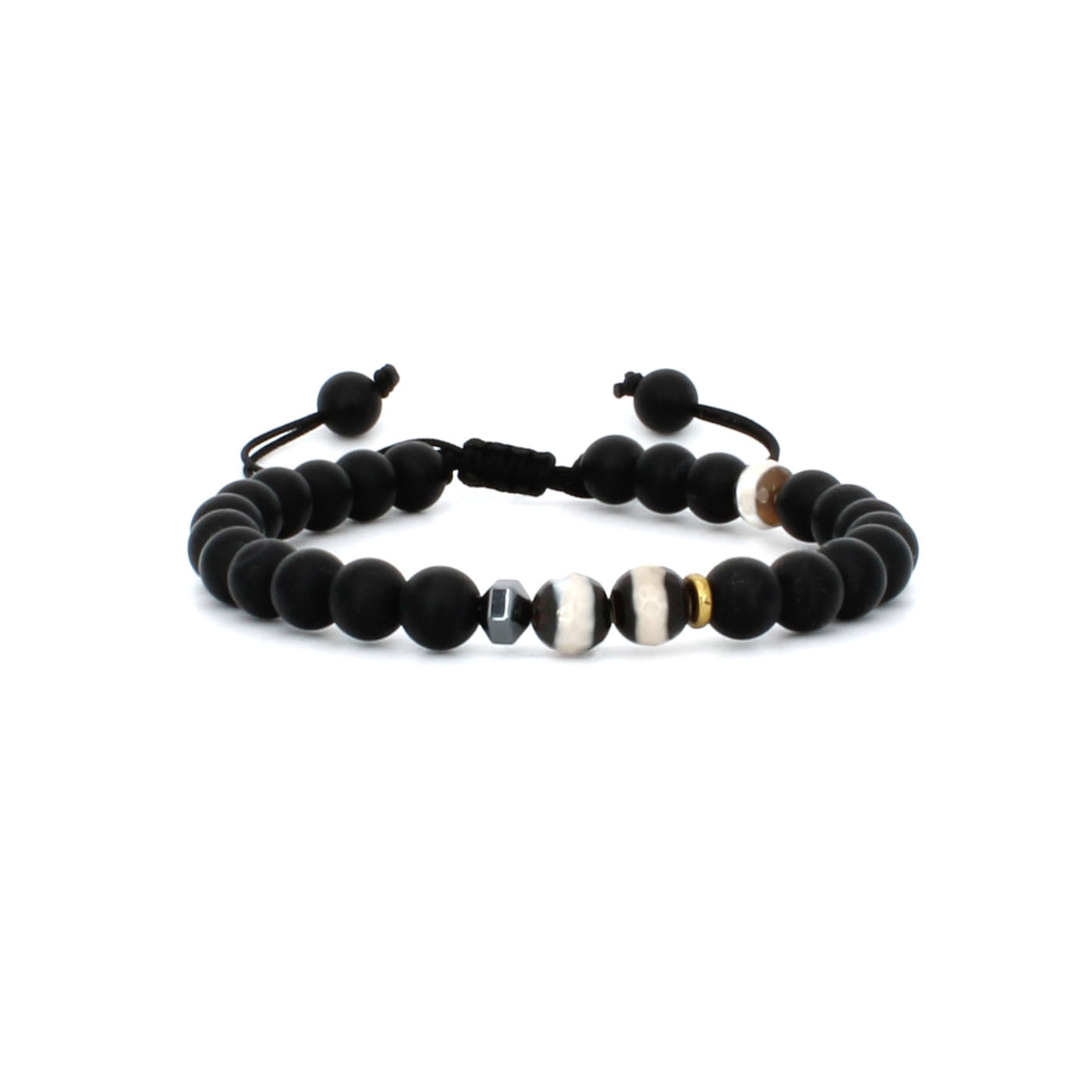 BLACK ONYX AND FIRE AGATE