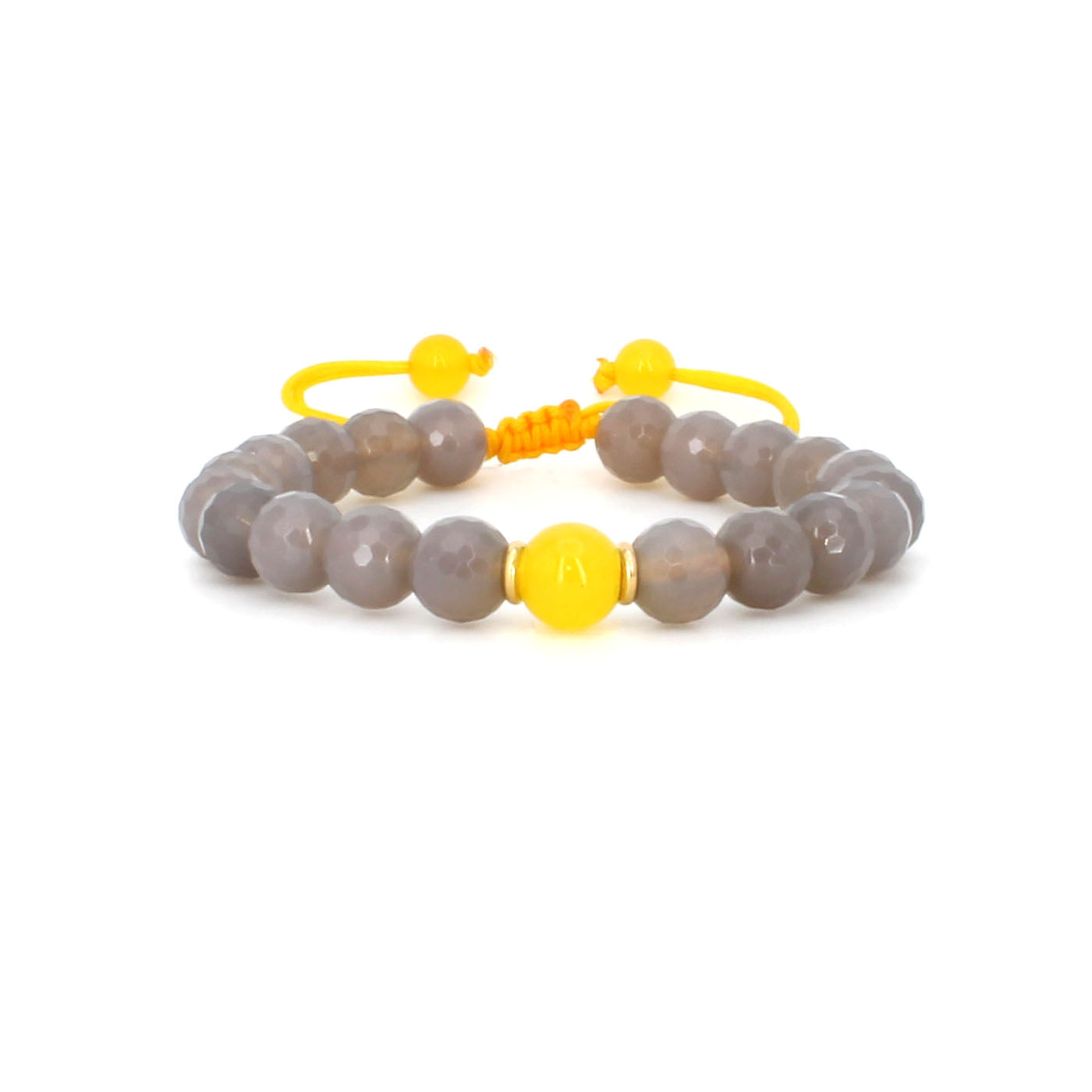 GRAY ONYX AND YELLOW JADE