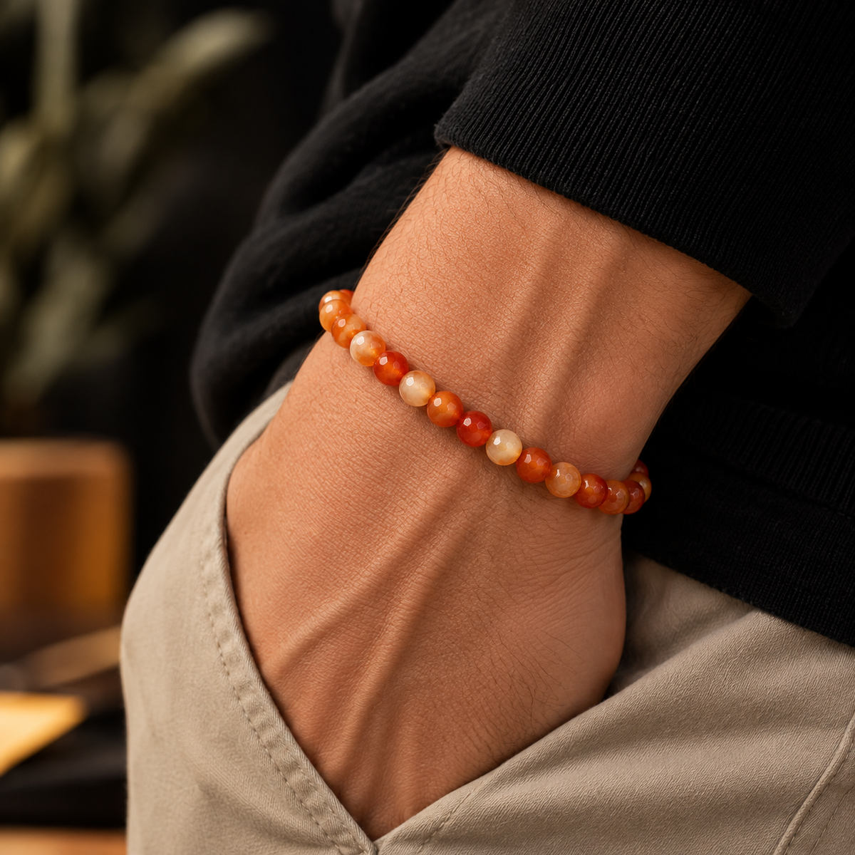 FACETED CARNELIAN