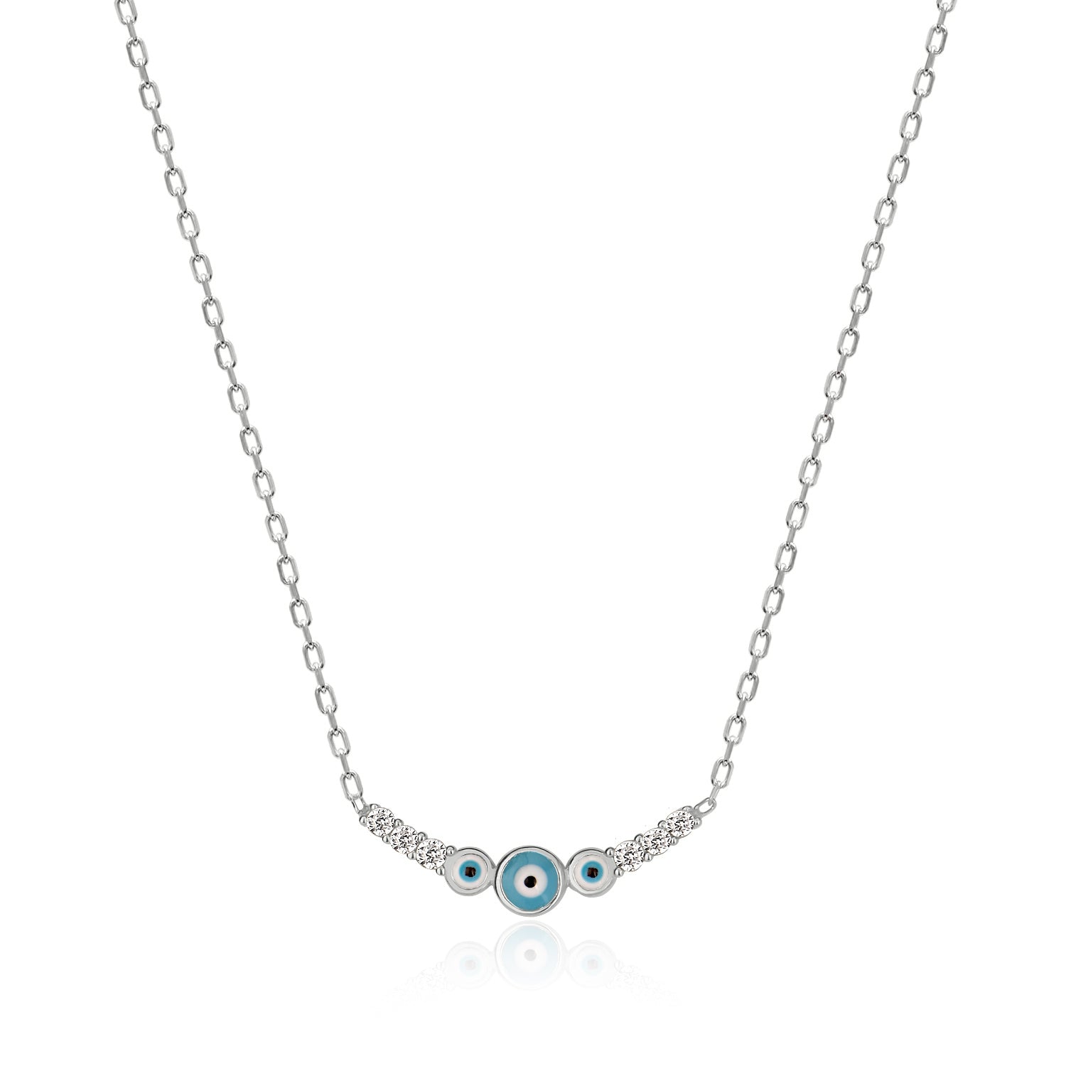 Blue Charm Glow Necklace