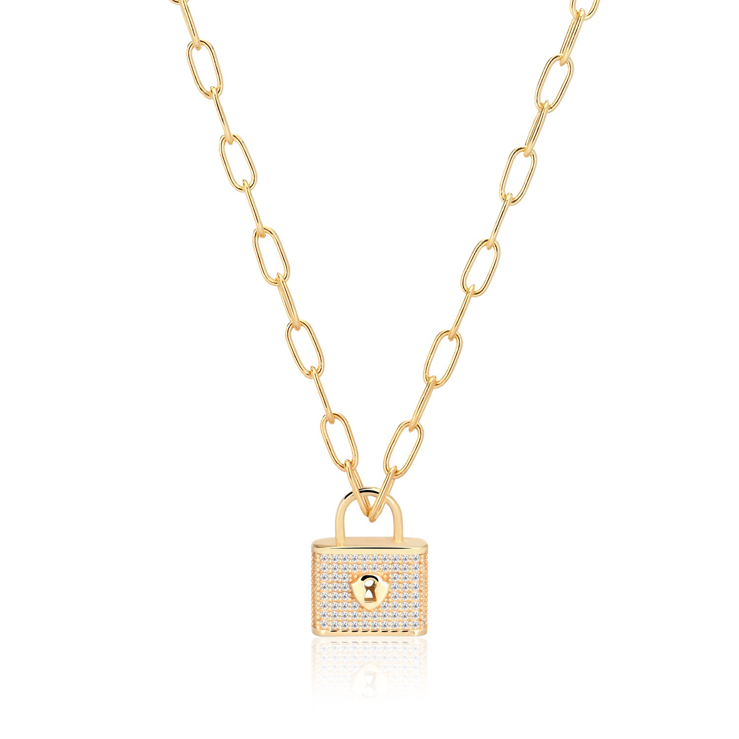 Golden Lock Necklace
