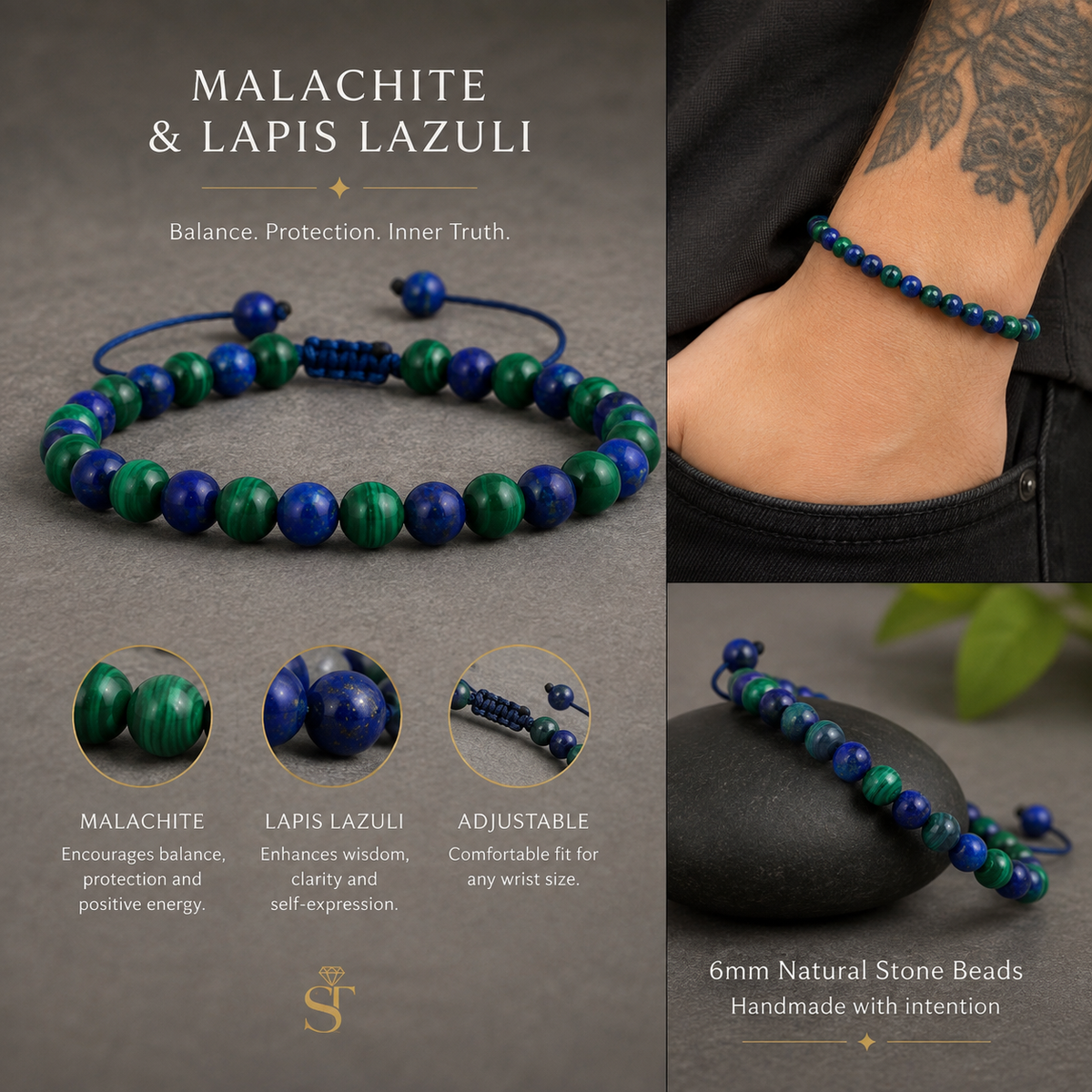 MALACHITE AND  LAPIS LAZULI