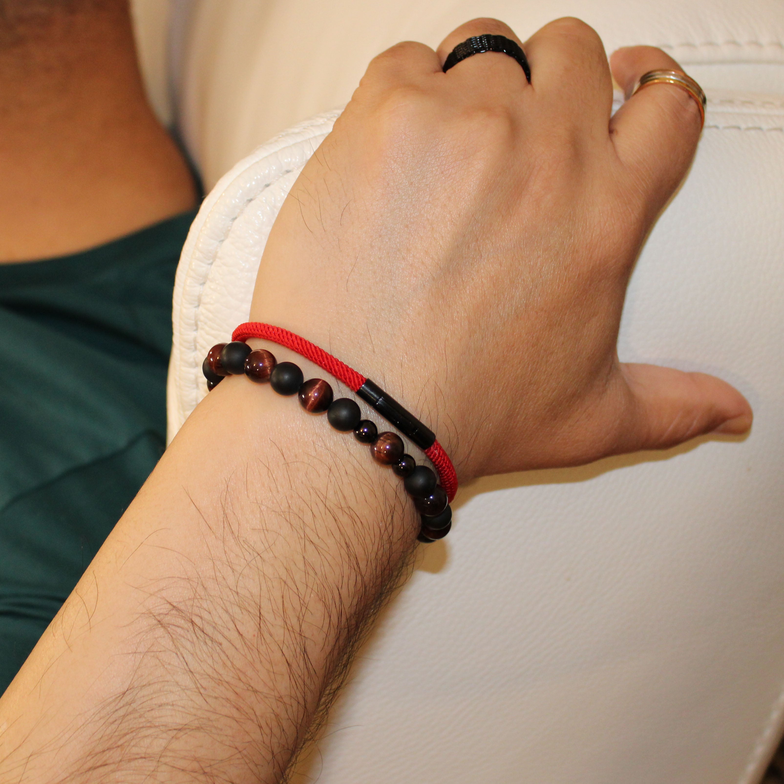 Luxury Red Tiger Eye Bracelet
