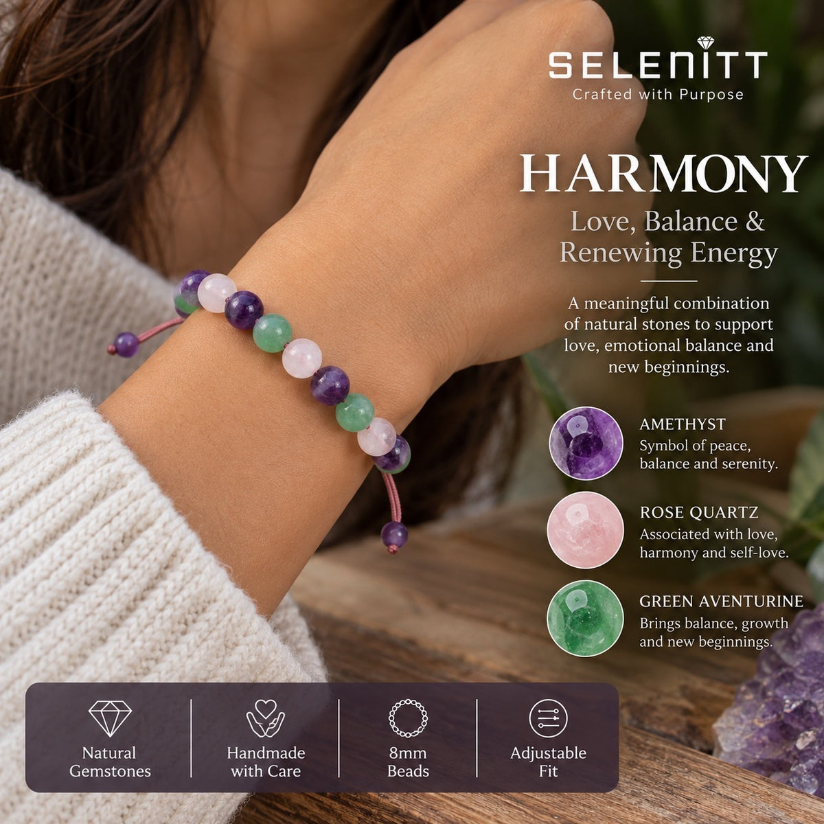 Harmony – Natural Gemstone Bracelet