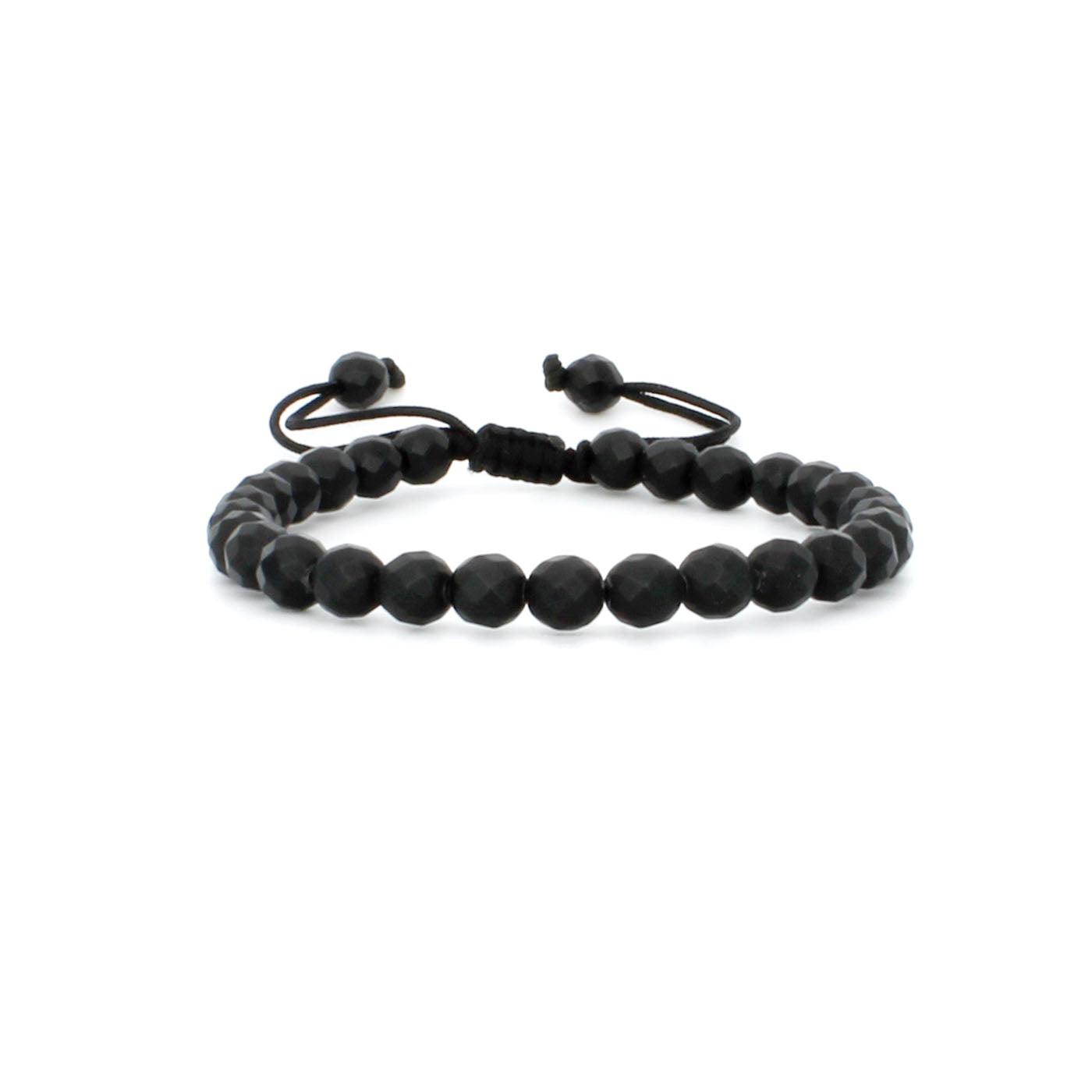 FACETED MATT  BLACK ONYX